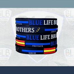 Pulsera de Policía servir y proteger III con rama de laurel