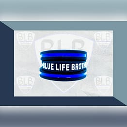 pulseras de policías "The Thin Blue Line " Blue Life Brothers
