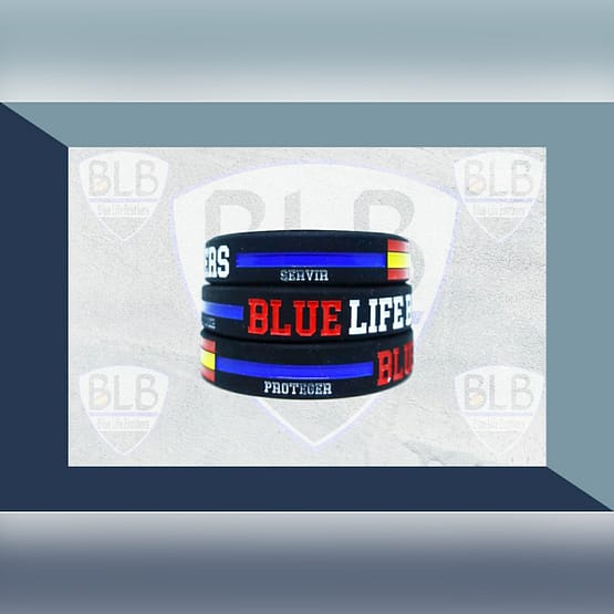 pulseras de policías Blue Life R - Servir y Proteger II
